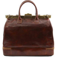 Tuscany Leather Δερμάτινη Ιατρική Τσάντα Barcelona σε Καφέ Χρώμα