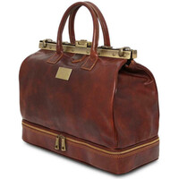 Tuscany Leather Δερμάτινη Ιατρική Τσάντα Barcelona σε Καφέ Χρώμα