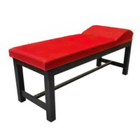 Εξεταστικό Κρεβάτι Ιατρείου Ξύλινου Σκελετού | Πομπέ Προσκέφαλο | Ζαχαρί/Εκρού