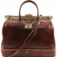 Tuscany Leather Δερμάτινη Ιατρική Τσάντα Barcelona σε Καφέ Χρώμα