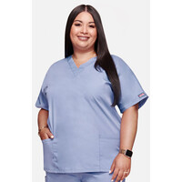 Γυναικεία Μπλούζα Cherokee Workwear Originals | V-Neck | 2 Τσέπες | Ciel