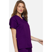 Γυναικεία Μπλούζα Cherokee Workwear Originals | V-Neck | 2 Τσέπες | Eggplant