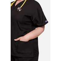 Γυναικεία Μπλούζα Cherokee Workwear Originals | V-Neck | 2 Τσέπες | Black