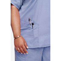 Γυναικεία Μπλούζα Cherokee Workwear Originals | V-Neck | 2 Τσέπες | Ciel