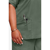 Γυναικεία Μπλούζα Cherokee Workwear Originals | V-Neck | 2 Τσέπες | Olive