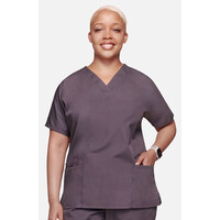 Γυναικεία Μπλούζα Cherokee Workwear Originals | V-Neck | 2 Τσέπες | Γκρι Ματ