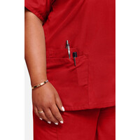 Γυναικεία Μπλούζα Cherokee Workwear Originals | V-Neck | 2 Τσέπες | Red