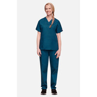 Γυναικεία Μπλούζα Cherokee Workwear Originals | V-Neck | 2 Τσέπες | Caribbean Blue