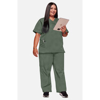 Γυναικεία Μπλούζα Cherokee Workwear Originals | V-Neck | 2 Τσέπες | Olive