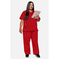 Γυναικεία Μπλούζα Cherokee Workwear Originals | V-Neck | 2 Τσέπες | Red