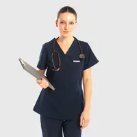 Μπλούζα Γυναικεία Υγειονομικών Premium Dr.Scrub Navy Blue