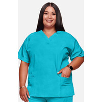 Γυναικεία Μπλούζα Cherokee Workwear Originals | V-Neck | 2 Τσέπες | Turquoise