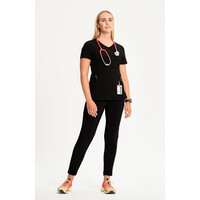 Γυναικεία Μπλούζα Cherokee Infinity | Mock Wrap | 4 Τσέπες | Black