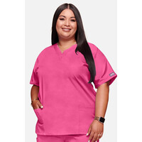 Γυναικεία Μπλούζα Cherokee Workwear Originals | V-Neck | 2 Τσέπες | Shocking Pink