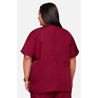 Γυναικεία Μπλούζα Cherokee Workwear Originals | V-Neck | 2 Τσέπες | Wine