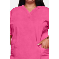 Γυναικεία Μπλούζα Cherokee Workwear Originals | V-Neck | 2 Τσέπες | Shocking Pink