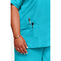 Γυναικεία Μπλούζα Cherokee Workwear Originals | V-Neck | 2 Τσέπες | Turquoise