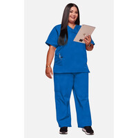 Γυναικεία Μπλούζα Cherokee Workwear Originals | V-Neck | 2 Τσέπες | Royal Blue