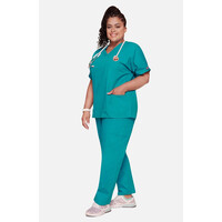 Γυναικεία Μπλούζα Cherokee Workwear Originals | V-Neck | 2 Τσέπες | Teal Blue