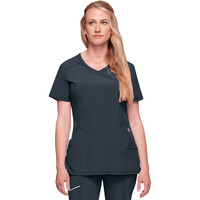 Γυναικεία Μπλούζα Cherokee Infinity | Mock Wrap | 4 Τσέπες | Γκρι Ματ