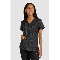 Μπλούζα Γυναικεία Υγειονομικών KOI™ USA Velora Iridescent Black