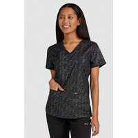 Μπλούζα Γυναικεία Υγειονομικών KOI™ USA Velora Iridescent Black