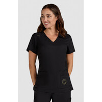 Μπλούζα Γυναικεία Υγειονομικών KOI™ USA Blissful V-Neck Black