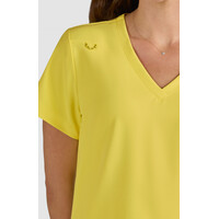 Μπλούζα Γυναικεία Υγειονομικών KOI™ USA Blissful V-Neck Loving Yellow