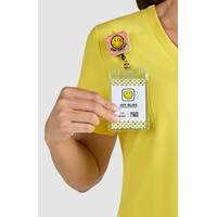 Μπλούζα Γυναικεία Υγειονομικών KOI™ USA Blissful V-Neck Loving Yellow