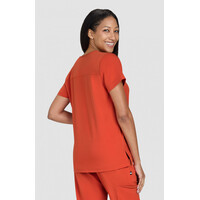 Μπλούζα Γυναικεία Υγειονομικών KOI™ USA Hustle and Heart Burnt Umber