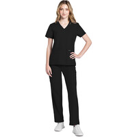 Γυναικεία Μπλούζα Cherokee Workwear Originals Ultra | V-Neck | 2 Τσέπες | Black