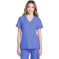 Γυναικεία Μπλούζα Cherokee Workwear Originals Ultra | V-Neck | 2 Τσέπες | Ciel