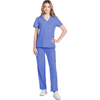 Γυναικεία Μπλούζα Cherokee Workwear Originals Ultra | V-Neck | 2 Τσέπες | Ciel