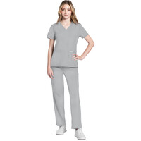 Γυναικεία Μπλούζα Cherokee Workwear Originals Ultra | V-Neck | 2 Τσέπες | Grey