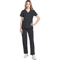 Γυναικεία Μπλούζα Cherokee Workwear Originals Ultra | V-Neck | 2 Τσέπες | Pewter