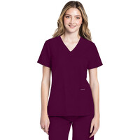 Γυναικεία Μπλούζα Cherokee Workwear Originals Ultra | V-Neck | 2 Τσέπες | Wine