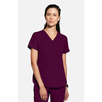 Γυναικεία Μπλούζα Healing Hands Skyler | V-Neck | 2 Τσέπες | Wine