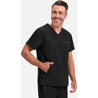 Ανδρική Μπλούζα Healing Hands Steven | V-Neck | 3 Τσέπες | Black