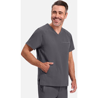 Ανδρική Μπλούζα Healing Hands Steven | V-Neck | 3 Τσέπες | Pewter