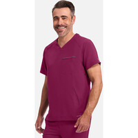 Ανδρική Μπλούζα Healing Hands Steven | V-Neck | 3 Τσέπες | Wine