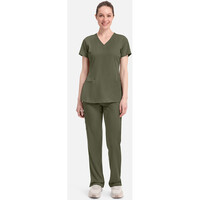 Γυναικεία Μπλούζα Healing Hands Monica | V-Neck | 4 Τσέπες | Olive