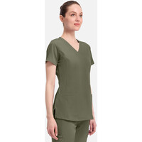 Γυναικεία Μπλούζα Healing Hands Monica | V-Neck | 4 Τσέπες | Olive