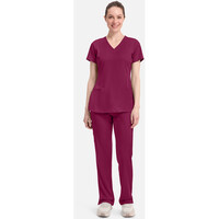 Γυναικεία Μπλούζα Healing Hands Monica | V-Neck | 4 Τσέπες | Wine