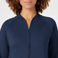 Γυναικεία Ιατρική Ζακέτα Fleece Wonderwink 8209 Full Zip | Navy Blue
