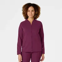 Γυναικεία Ιατρική Ζακέτα Fleece Wonderwink 8209 Full Zip | Wine