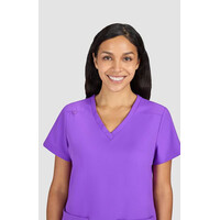Μπλούζα Γυναικεία Υγειονομικών KOI™ USA Blissful V-Neck Purple Punch