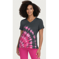Μπλούζα Γυναικεία Υγειονομικών KOI™ USA Cali Tie Dye Burst Flamingo
