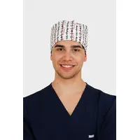 Σκουφάκι Χειρουργείου Unisex Dr. Scrub Heartbeat Grid