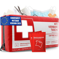 Heldenwerk Car First Aid Kit DIN 13164:2022 Φαρμακείο Αυτοκινήτου Ευρωπαϊκών Προδιαγραφών | ΔΩΡΕΑΝ 2 Μάσκες ΚΑΡΠΑ