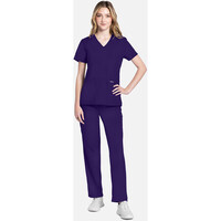 Γυναικεία Μπλούζα Cherokee Workwear Originals Ultra | V-Neck | 2 Τσέπες | Grape